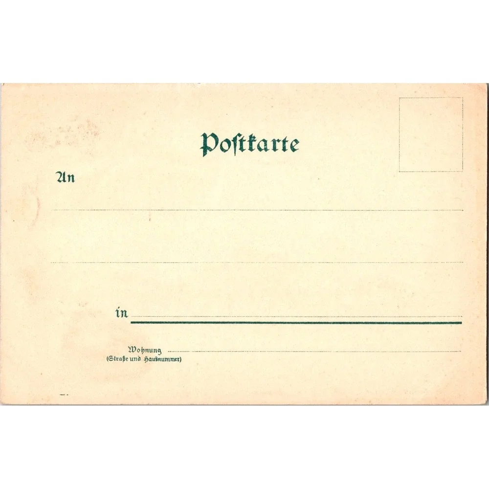 Vintage‎ Gruss aus Borna German Postcard by Bernh. Heinicke Leipzig
